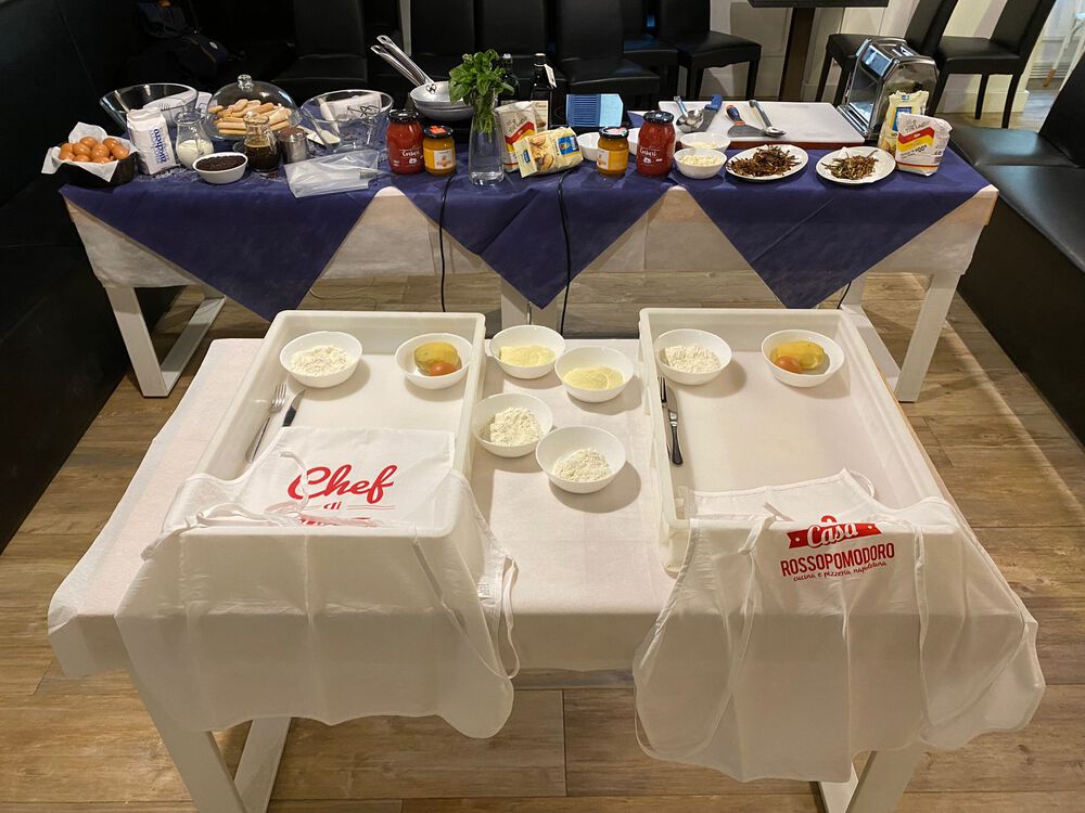 Rome - Chefs table at full cooking class